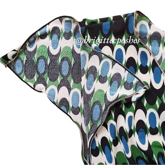 Max Studio Blue Green Sleeveless V-Neck Top Size X-small - Picture 6 of 8